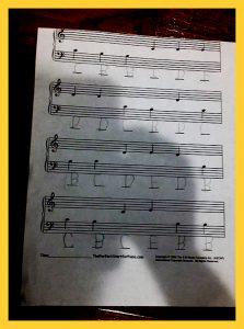 piano notes